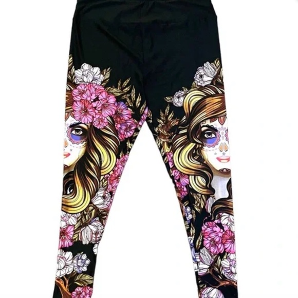 Day of the Dead Leggings TC2 - Picture 1 of 15